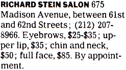 Richard Stein Hair, Madison Avenue, New York City